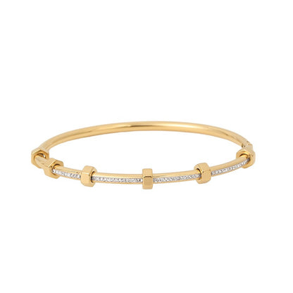Elsa - Bracelet Raffiné en Or Doré