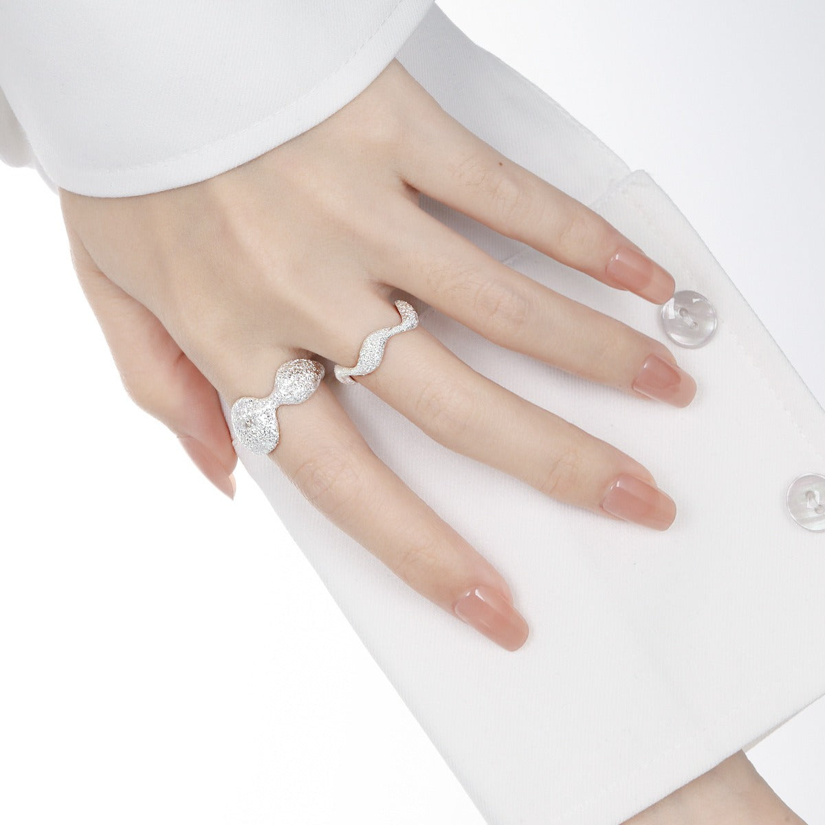 Melina – Bague Bulles Ajustable