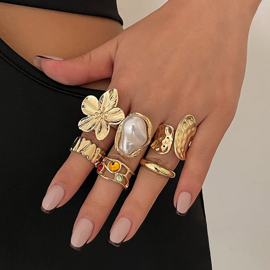 Merina – Set de 6 Bagues Statement