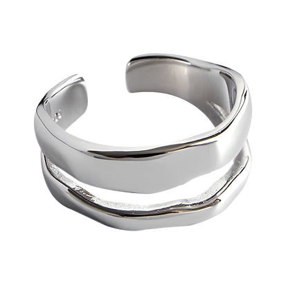 Ashley – Bague Double Anneau Élégante