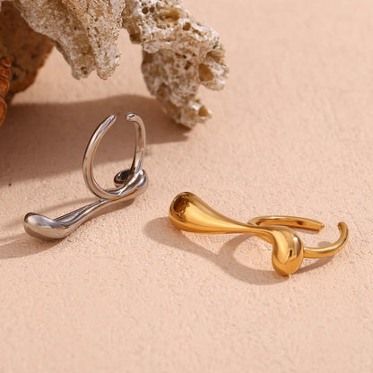 Holly – Bague Ouverte Goutte d’Eau Irrégulière