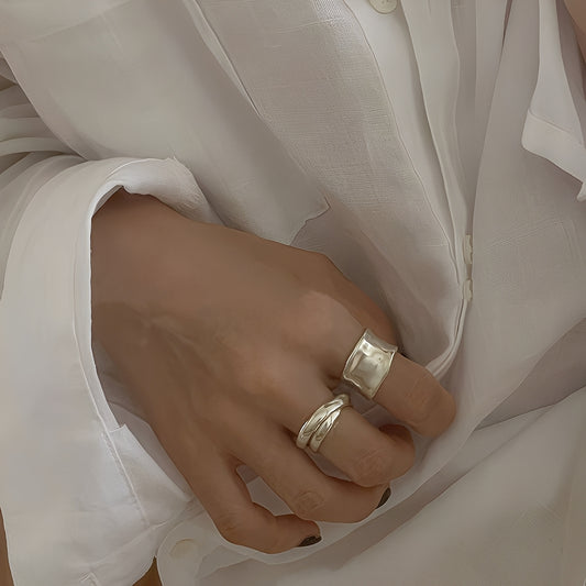 Juliette – Bague Bohème en Or et Argent