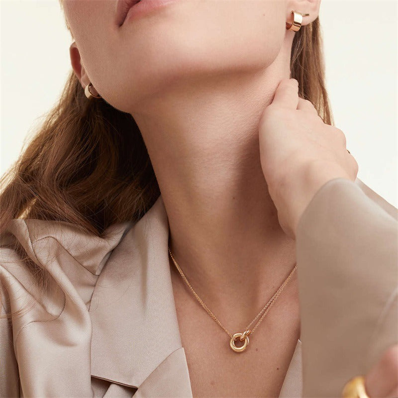 Vinn – Collier Rond Bicolore en Acier Inoxydable