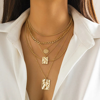 Jaz – Collier Doré à Multiples Rangs Superposés