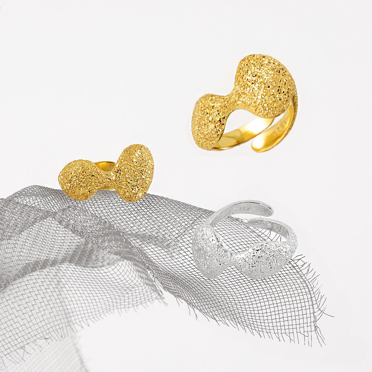 Melina – Bague Bulles Ajustable