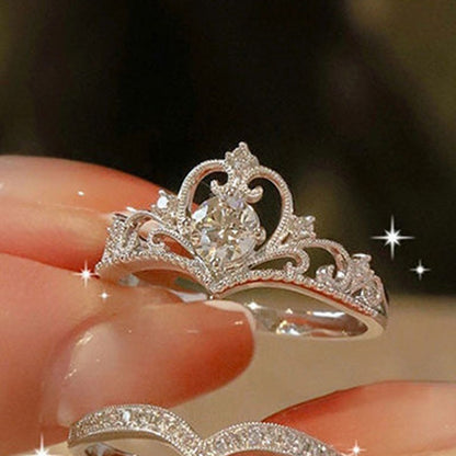 Trisha – Bagues Couronne Argent Rayonnantes