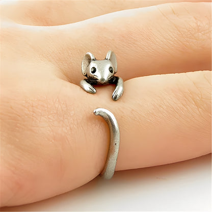 Giselle – Bague Argent Vintage Souris