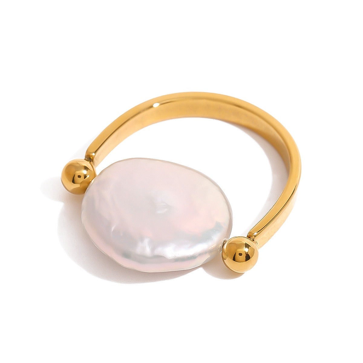 Sabby – Bague Réversible Perle Baroque