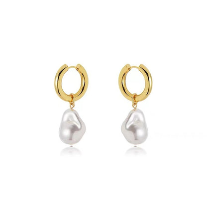 Erina – Boucles d’oreilles en perles baroques