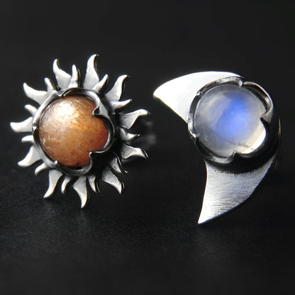 Marian – Boucles d’Oreilles Soleil et Lune