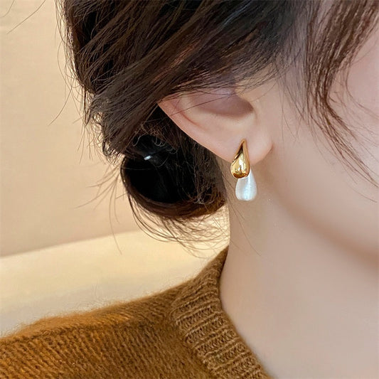 Alina – Boucles d’Oreilles Goutte Bicolores