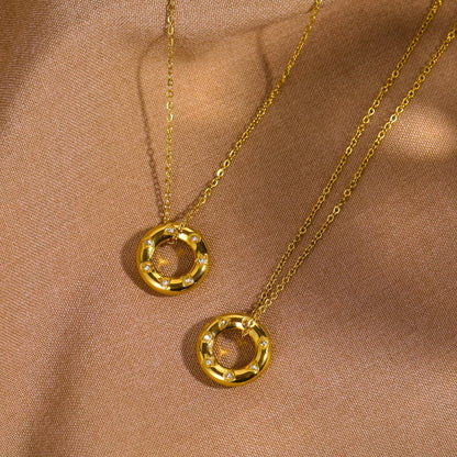 Carmen – Collier en Acier Inoxydable avec Zircon