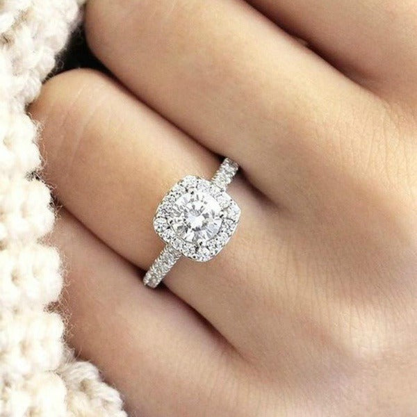 Riley – Bague en Argent avec Diamant