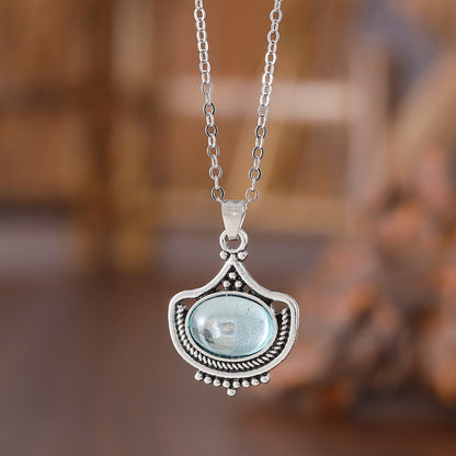 Kaila – Collier Vintage en Pierre Verte