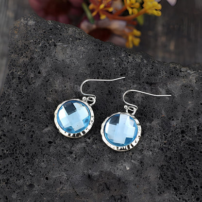 Azura – Boucles d’Oreilles Cristaux Bleus Vintage