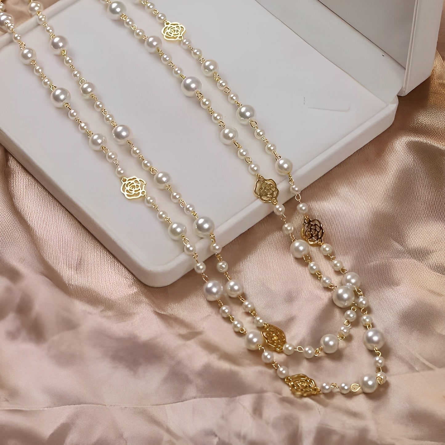 Lany – Collier Élégant avec Perle sur Chaîne Dorée