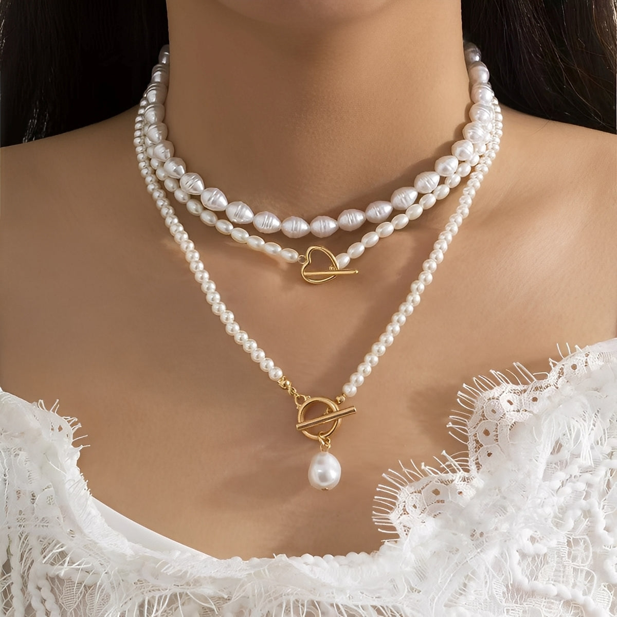 Almara – Élégant Collier de Perles