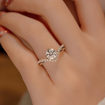 Eila – Bague Enchanteresse avec Cristal Blanc