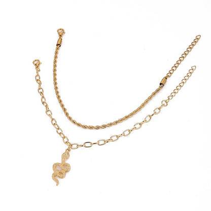 Maelli – Chaînette de Cheville Bohème Élégante