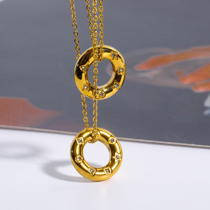 Carmen – Collier en Acier Inoxydable avec Zircon