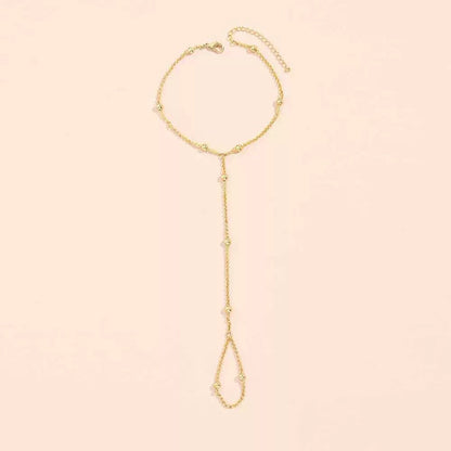 Lisa – Bracelet Chaîne Perles et Gants