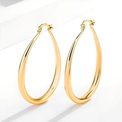 Elina – Boucles d'Oreilles Dorées Vintage