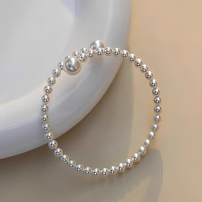 Emma – Bracelet Raffiné en Perles Ouvertes