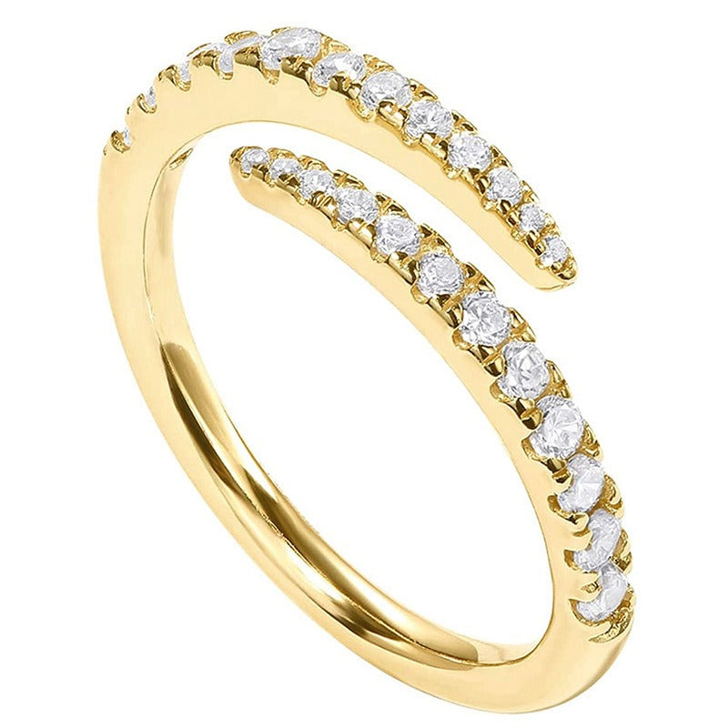 Naomi – Bague Zircon Minimaliste Ajustable