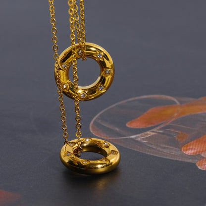 Carmen – Collier en Acier Inoxydable avec Zircon