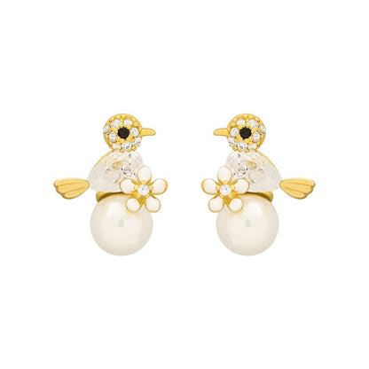 Rora – Boucles d’Oreilles de Luxe Zircon & Perles