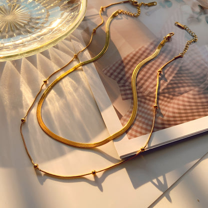 Jane – Collier Double Rang Tranquillité