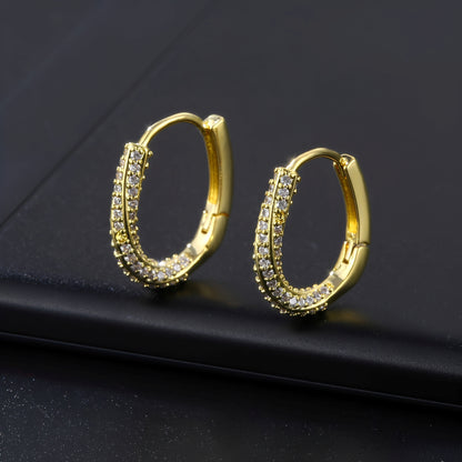 Jiya – Boucles d'Oreilles Or Brillant Irrégulières