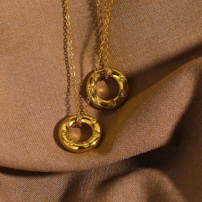 Carmen – Collier en Acier Inoxydable avec Zircon