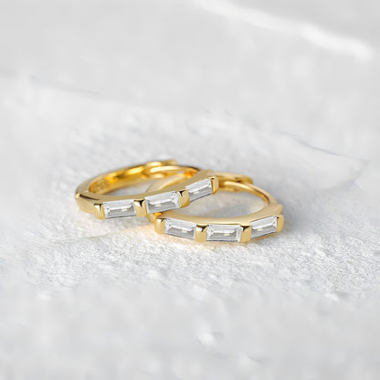 Leana – Créoles Mini Cristaux Étincelants