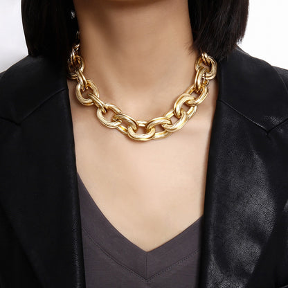 Alessia – Collier Maillons Épais Doré