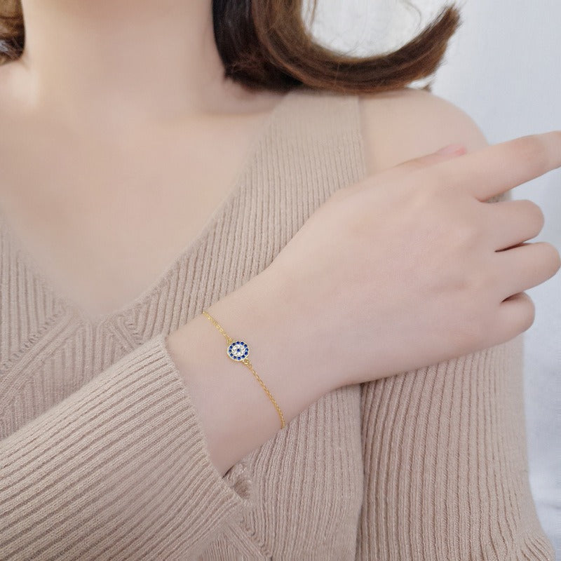 Amane – Bracelet Œil Protecteur Rond