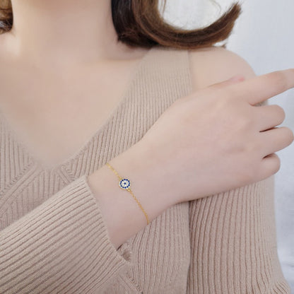 Amane – Bracelet Œil Protecteur Rond