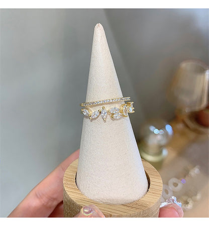 Mia – Bague en Or avec Cristal Étincelant