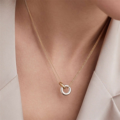 Vinn – Collier Rond Bicolore en Acier Inoxydable