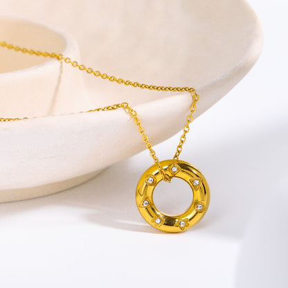 Carmen – Collier en Acier Inoxydable avec Zircon