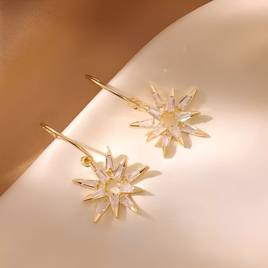 Xienna – Boucles d’Oreilles Étoiles Brillantes en Or