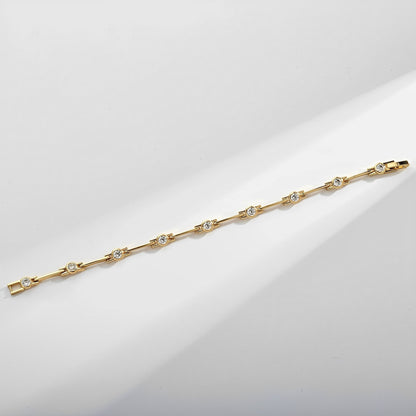 Lucía – Bracelet Élégant en Or avec Cubic Zirconia