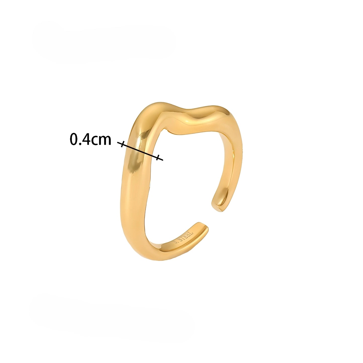 Naya – Bague Géométrique Ligne Minimaliste