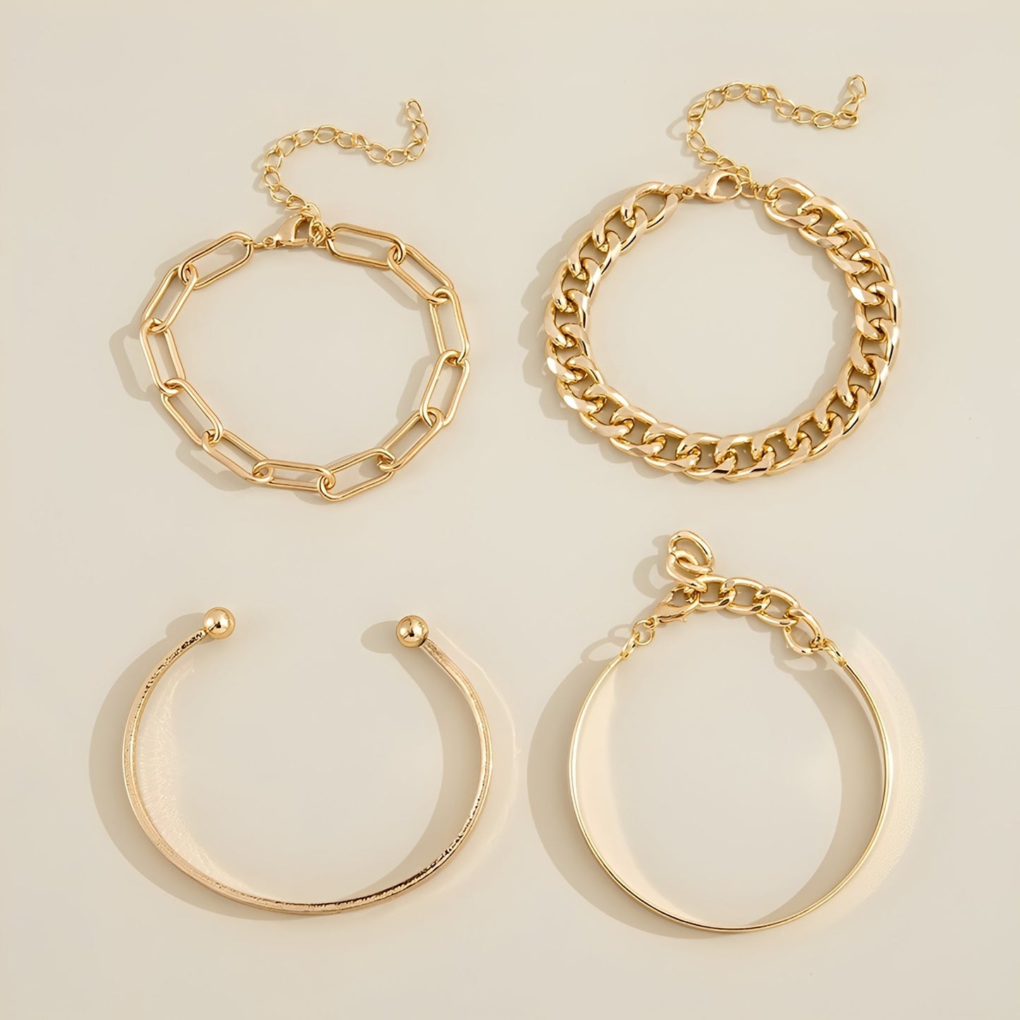 Elari – Ensemble de 4 Bracelets Élégants pour Poignet