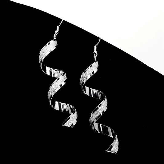 Jia – Boucles Spirales Argent Brillantes