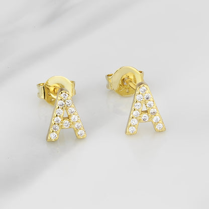 Aiah – Boucles d'Oreilles Lettre de l'Alphabet Anglais