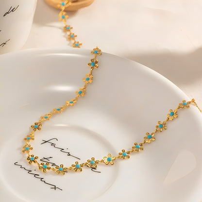 Daphne – Collier Doré Marguerite Vintage