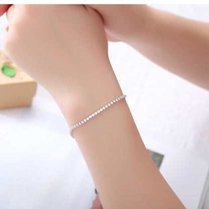 Vivienne – Bracelet Doré Romain avec Zircons Incrustés