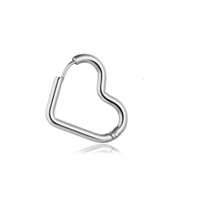 Brianna – Boucles d’Oreilles Cœur Argentées