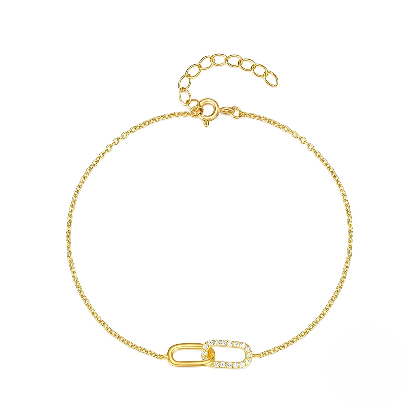 Rina – Bracelet à Maillons Scintillants